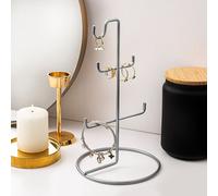Evila Originals, TK-003-A, Organiseur pour bijoux, 100 % METAL, chrome, 15 x 15 x 27 cm