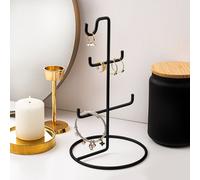 Evila Originals, TK-003-B, Organiseur pour bijoux, 100 % METAL, noir, 15 x 15 x 27 cm