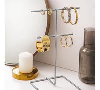 Evila Originals, TK-004-A, Organiseur pour bijoux, 100 % METAL, chrome, 15 x 15 x 30 cm