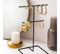 Evila Originals, TK-004-B, Organiseur pour bijoux, 100 % METAL, noir, 15 x 15 x 30 cm