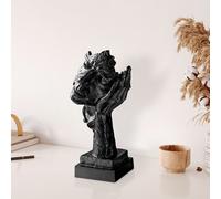 Evila Originals, Yak-030-C, Figurine décorative, Noir, 100 % POLYESTER, 16 x 33 x 14 cm
