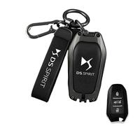 EVIMO - Coque de Clé de Voiture pour DS DS7/DS3/DS4/DS5/DS6/DS9/4S/5LS - Résistant à l'usure - Pochette Porte Clef Portable - Accessoire clé de Voiture, Gris