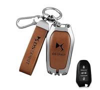 Etui a Cle Voiture Coque Clé, pour DS DS7/DS3/DS4/DS5/DS6/DS9/4S/5LS Résistant à l'usure Coque de Clé, Pochette Porte Clef Portable, Accessoire clé de Voiture,B