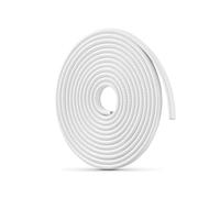 EVIMO Joint de Porte de Voiture Caoutchouc, pour Tesla Model Y Juniper 2025 Protection Portiere Voiture Protection de Bord de portière de Voiture Joint en Caoutchouc,White- 5m