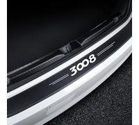 evimo Protection Pare-Chocs Arrière Voiture, pour Peugeot 3008 Logo 2021 2020 2019 2018 2017 2016 Anti-Rayures Résistant l'usure Bande De Protection De Seuil de Porte De Coffre