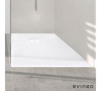 evineo ineo Receveur de douche rectangulaire, set intégral, BE0522WS,