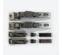 evineo ineo Set de charnières en verre pour armoire de toilette, 2 pièces, BL001394,