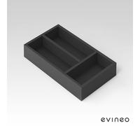 evineo ineo Système de compartiments intérieurs pour tiroir supérieur de meubles sous-vasques, BE023800,
