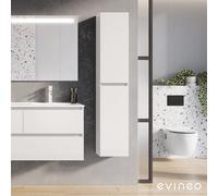 evineo ineo2 Armoire haute avec 2 portes, avec poignée encastrée, BE0704WH,