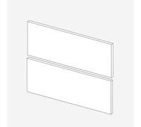 evineo ineo2 Ensemble de façades de tiroir pour meuble sous-vasque à 2 tiroirs, BL001292,
