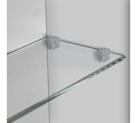 evineo ineo2 Lot d'étagères en verre pour armoire de toilette, BL001056,