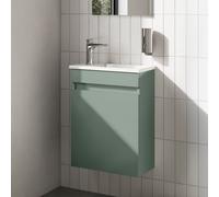 evineo ineo2 Meuble sous-lave-mains l: 44,5 H: 60 P: 25 cm, 1 porte, charnières réversibles, BE0840SM,