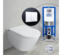 evineo ineo3 ECO soft Pack complet WC japonais et bâti-support neeos,, BE0628WH+16791WH#SET,