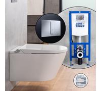 evineo ineo3 soft Pack complet WC japonais et bâti-support neeos,, BE0603WH+16791CR#SET,