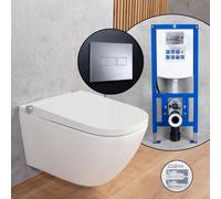 evineo ineo3 softcube Pack complet WC japonais et bâti-support neeos,, BE0602WH+16601CR#SET,