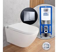 evineo ineo3 softcube Pack complet WC japonais et bâti-support neeos,, BE0602WH+16791CR#SET,