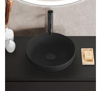 evineo ineo3 Vasque à poser Ø 38 H: 11 cm, surface facile à entretenir, BE0931BM,
