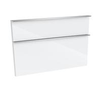 evineo ineo4 Ensemble de façades de tiroirs de meuble bas 101 cm, pour système de tiroirs Hettich, 2 tiroirs, pour poignées baguettes, BL000904,
