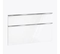 evineo ineo4 Ensemble de façades de tiroirs de meuble bas 121 cm, pour système de tiroirs Hettich, 2 tiroirs, pour poignées baguettes, BL000910,
