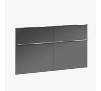 evineo ineo4 Ensemble de façades de tiroirs de meuble bas 128 cm, pour système de tiroirs Hettich, 4 tiroirs, pour poignées baguettes, BL000869,