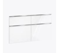 evineo ineo4 Ensemble de façades de tiroirs de meuble bas 128 cm, pour système de tiroirs Hettich, 4 tiroirs, pour poignées baguettes, BL000868,