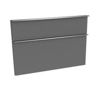 evineo ineo4 Façades de tiroirs de meuble bas 100 cm, pour système de tiroirs Hettich, 2 tiroirs, pour poignées baguettes, BL000494,