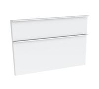 evineo ineo4 Façades de tiroirs de meuble bas 100 cm, pour système de tiroirs Hettich, 2 tiroirs, pour poignées baguettes,, BL001327WM,