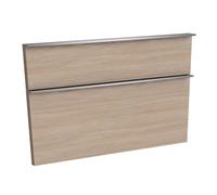 evineo ineo4 Façades de tiroirs de meuble bas 120 cm, pour système de tiroirs Hettich, 2 tiroirs, pour poignées baguettes, BL000523,