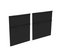 evineo ineo4 Façades de tiroirs de meuble bas 120 cm, pour système de tiroirs Hettich, 4 tiroirs, pour poignées baguettes,, BL001324BM,