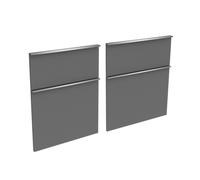 evineo ineo4 Façades de tiroirs de meuble bas 120 cm, pour système de tiroirs Hettich, 4 tiroirs, pour poignées baguettes, BL000386,