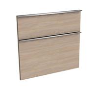evineo ineo4 Façades de tiroirs de meuble bas 80 cm, pour système de tiroirs Hettich, 2 tiroirs, pour poignées baguettes, BL000455,