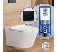 evineo ineo4 & ineo5 Pack complet WC japonais et bâti-support neeos,, BE4036WH+16601BM#SET,