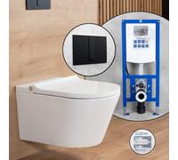 evineo ineo4 & ineo5 Pack complet WC japonais et bâti-support neeos,, BE4036WH+16791BM#SET,