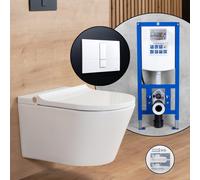 evineo ineo4 & ineo5 Pack complet WC japonais et bâti-support neeos,, BE4036WH+16791WH#SET,