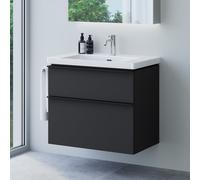 evineo ineo4 Meuble bas l: 78 cm, 2 tiroirs, avec poignée, pour vasque Villeroy & Boch Avento & Subway 3.0,, BE0809BM,