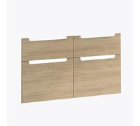 evineo ineo5 Ensemble de façades de tiroirs de meuble bas 128 cm, pour système de tiroirs Hettich, 4 tiroirs, avec poignée encastrée, BL000873,