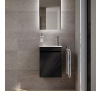 evineo ineo5 evo Meuble bas l: 42 cm, 1 porte, avec poignée encastrée, pour lave-mains Duravit ME by Starck,, BE0718BM,