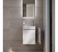 evineo ineo5 evo Meuble bas l: 42 cm, 1 porte, avec poignée encastrée, pour lave-mains Duravit ME by Starck,, BE0718WH,