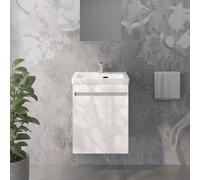 evineo ineo5 evo Meuble bas l: 48 cm, 1 porte, avec poignée encastrée, pour lave-mains Villeroy & Boch Subway 3.0,, BE0728WH,