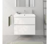 evineo ineo5 evo Meuble bas l: 78 cm, 2 tiroirs, avec poignée encastrée, pour lavabo Villeroy & Boch Avento, Collaro & Subway 3.0,, BE0724WH,