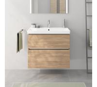 evineo ineo5 evo Meuble bas l: 78 cm, 2 tiroirs, avec poignée encastrée, pour lavabo Villeroy & Boch Avento, Collaro & Subway 3.0,, BE0724OA,