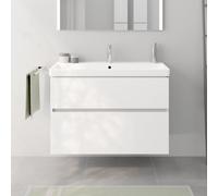 evineo ineo5 evo Meuble bas l: 98 cm, 2 tiroirs, avec poignée encastrée, pour lavabo Villeroy & Boch Avento, Collaro & Subway 3.0,, BE0725WM,