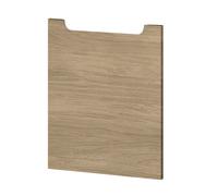 evineo ineo5 Façade de porte de meuble bas avec poignée encastrée l: 49 cm, 1 porte, charnières à gauche, BL000312,