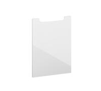 evineo ineo5 Façade de porte de meuble bas l: 42 cm, 1 porte, charnières à gauche, avec poignée encastrée, BL001348,