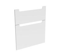 evineo ineo5 Façades de tiroirs de meuble bas 100 cm, pour système de tiroirs Hettich, 2 tiroirs, avec poignées encastrées, BL000965,