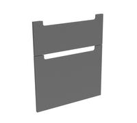 evineo ineo5 Façades de tiroirs de meuble bas 46 cm, pour système de tiroirs Hettich, 2 tiroirs, avec poignées encastrées, BL000329,