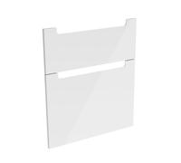 evineo ineo5 Façades de tiroirs de meuble bas 60 cm, pour système de tiroirs Hettich, 2 tiroirs, avec poignées encastrées, BL000358,