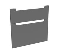 evineo ineo5 Façades de tiroirs de meuble bas 80 cm, pour système de tiroirs Hafele, 2 tiroirs, avec poignées encastrées, BL000020,