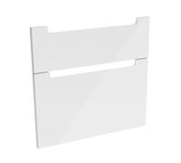 evineo ineo5 Façades de tiroirs de meuble bas 80 cm, pour système de tiroirs Hettich, 2 tiroirs, avec poignées encastrées, BL000456,