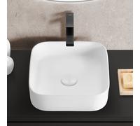 evineo ineo7 Vasque à poser l: 37,5 H: 11 P: 37,5 cm, surface facile à entretenir, BE0940WM,